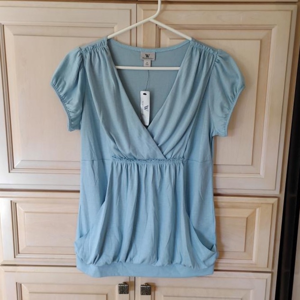 🆕 Worthington: Light Blue Top